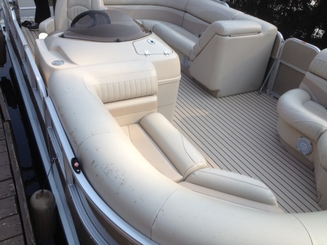 Pontoon boat restoration top flooring choices