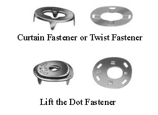 Lift the Dot and Twist Fastener