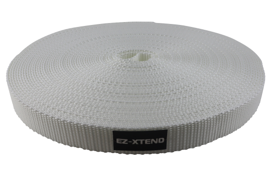 Heavy Duty Polyester Webbing White